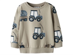 Name It sweatshirt pure cashmere with tractor print  